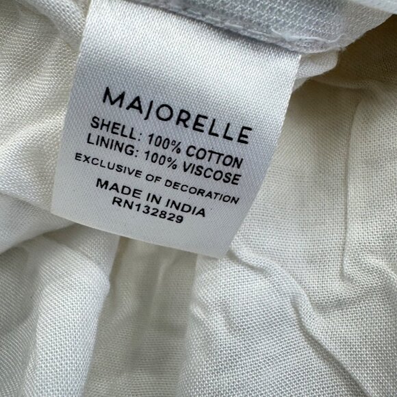 Majorelle Hana Mae Skirt White Multicolor Beaded Fringe Mini Size Small - Picture 8 of 14